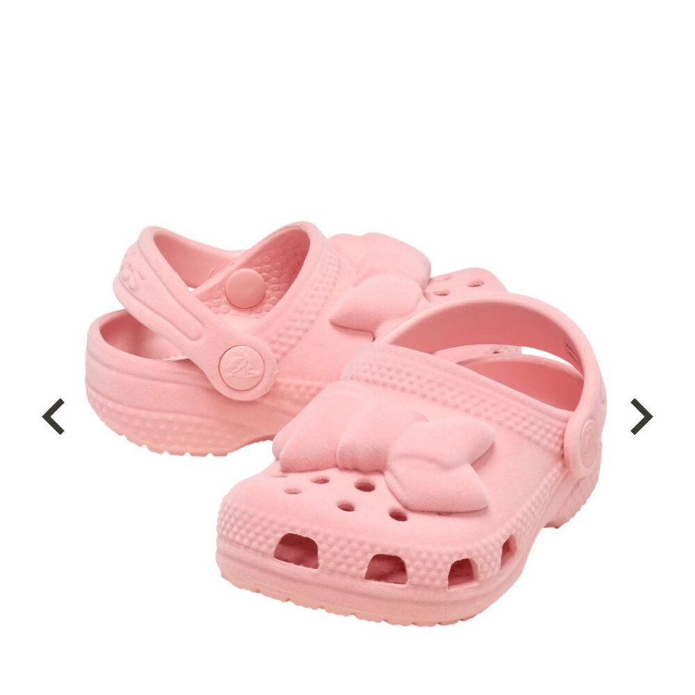 Crocs Toddler Classic Velvet Bow Clogs